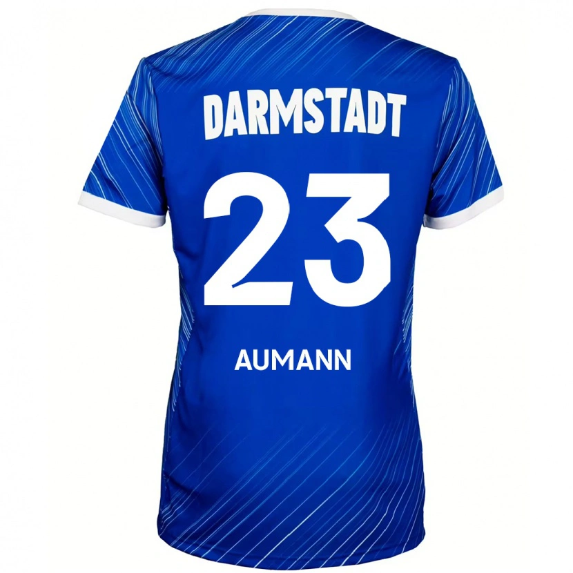 Danxen Hombre Camiseta Emil Aumann #23 Azul Blanco 1ª Equipación 2024/25 La Camisa México