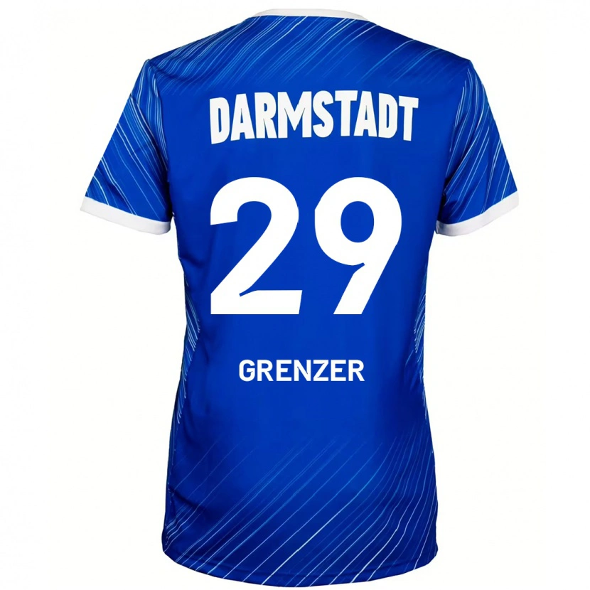 Danxen Hombre Camiseta Mika Grenzer #29 Azul Blanco 1ª Equipación 2024/25 La Camisa México