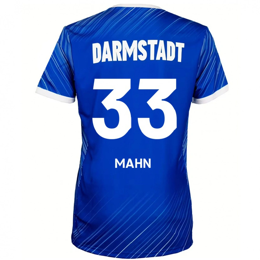 Danxen Hombre Camiseta Jeremy Mahn #33 Azul Blanco 1ª Equipación 2024/25 La Camisa México