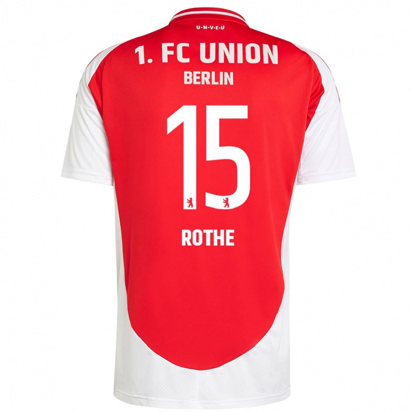 Danxen Hombre Camiseta Tom Rothe #15 Rojo Blanco 1ª Equipación 2024/25 La Camisa México