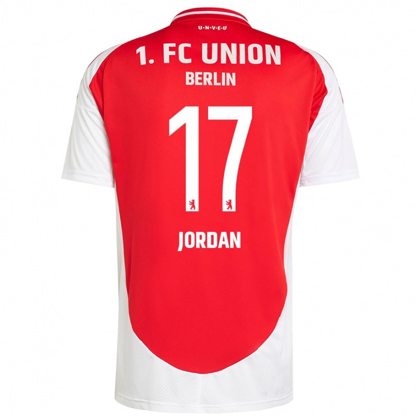 Danxen Hombre Camiseta Jordan #17 Rojo Blanco 1ª Equipación 2024/25 La Camisa México