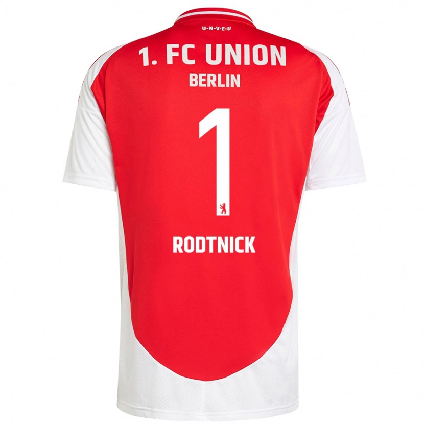 Danxen Hombre Camiseta Jaden Rodtnick #1 Rojo Blanco 1ª Equipación 2024/25 La Camisa México