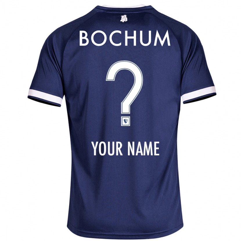 Danxen Hombre Camiseta Su Nombre #0 Azul Oscuro 1ª Equipación 2024/25 La Camisa México