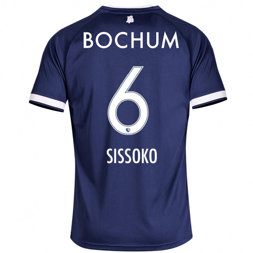 Danxen Hombre Camiseta Ibrahima Sissoko #6 Azul Oscuro 1ª Equipación 2024/25 La Camisa México
