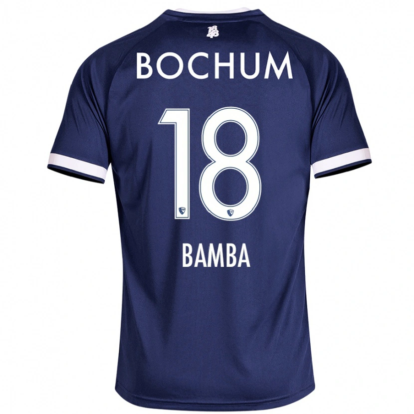 Danxen Hombre Camiseta Samuel Bamba #18 Azul Oscuro 1ª Equipación 2024/25 La Camisa México