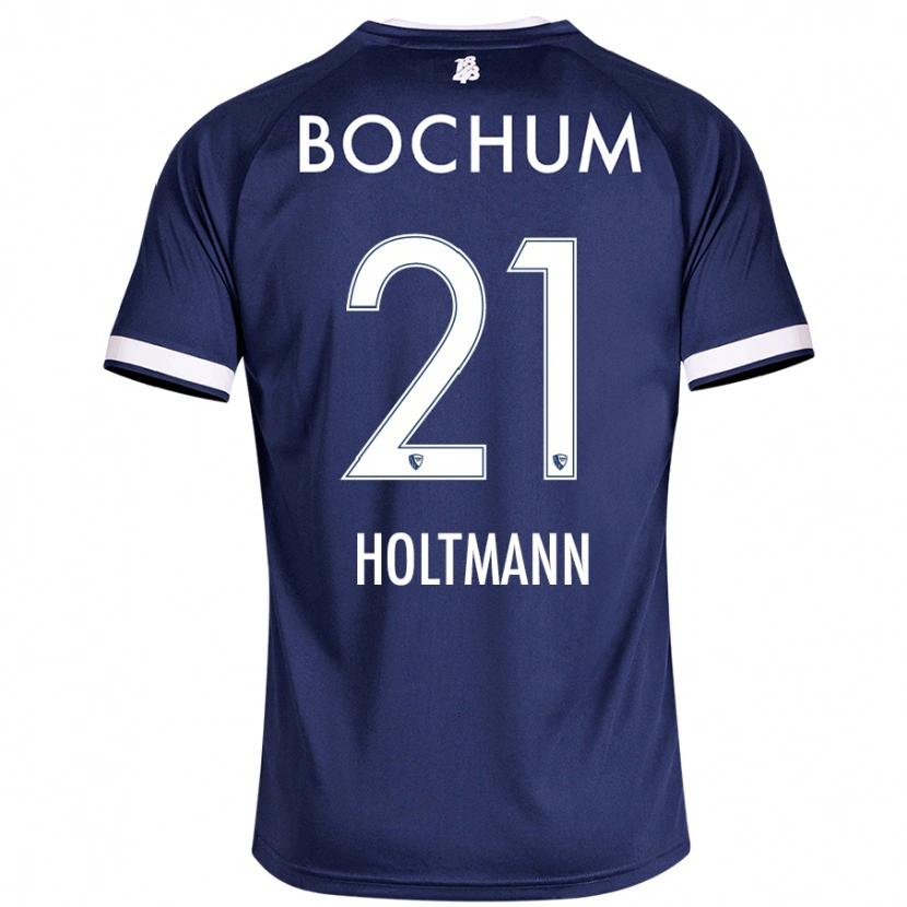 Danxen Hombre Camiseta Gerrit Holtmann #21 Azul Oscuro 1ª Equipación 2024/25 La Camisa México