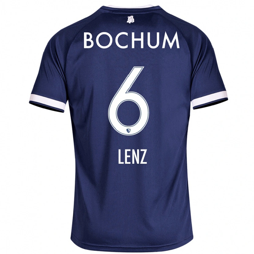 Danxen Hombre Camiseta Cajetan Lenz #6 Azul Oscuro 1ª Equipación 2024/25 La Camisa México