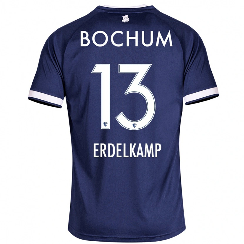 Danxen Hombre Camiseta Luca Erdelkamp #13 Azul Oscuro 1ª Equipación 2024/25 La Camisa México
