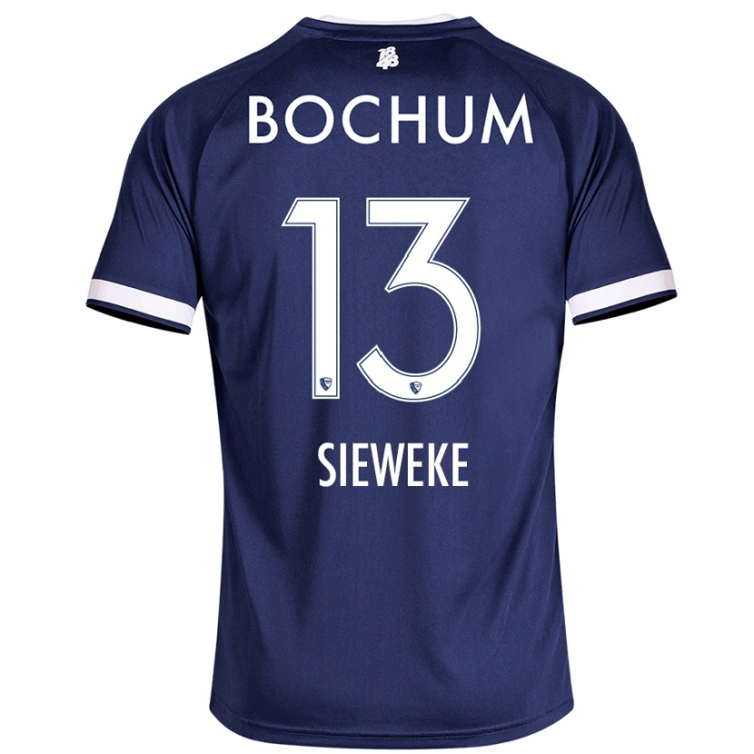 Danxen Hombre Camiseta Henri Sieweke #13 Azul Oscuro 1ª Equipación 2024/25 La Camisa México