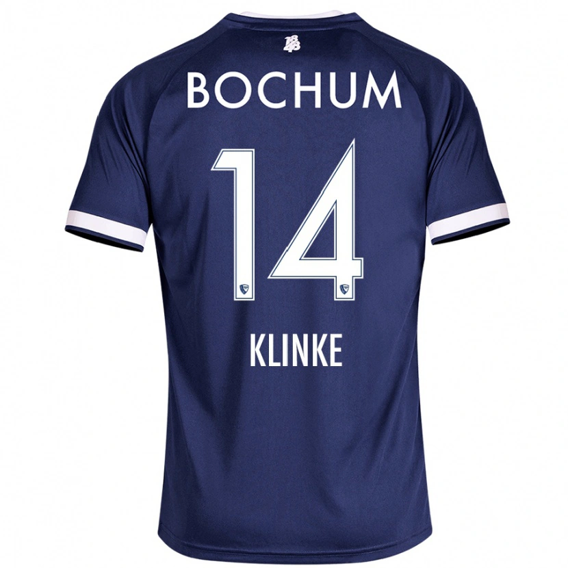 Danxen Hombre Camiseta Niklas Klinke #14 Azul Oscuro 1ª Equipación 2024/25 La Camisa México