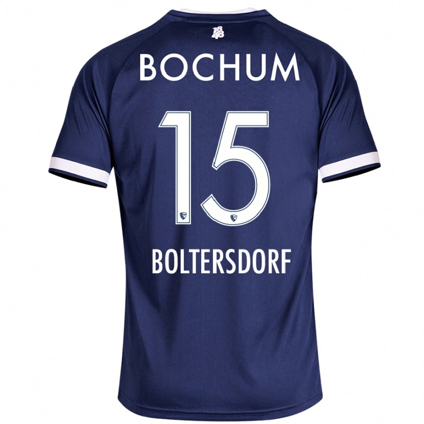 Danxen Hombre Camiseta Sebastian Boltersdorf #15 Azul Oscuro 1ª Equipación 2024/25 La Camisa México