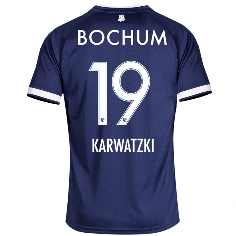 Danxen Hombre Camiseta Lucy Karwatzki #19 Azul Oscuro 1ª Equipación 2024/25 La Camisa México
