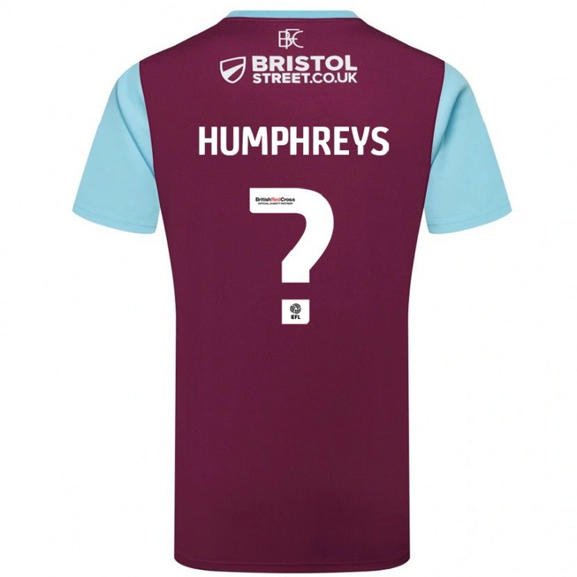 Danxen Hombre Camiseta Bashir Humphreys #0 Borgoña Azul Cielo 1ª Equipación 2024/25 La Camisa México
