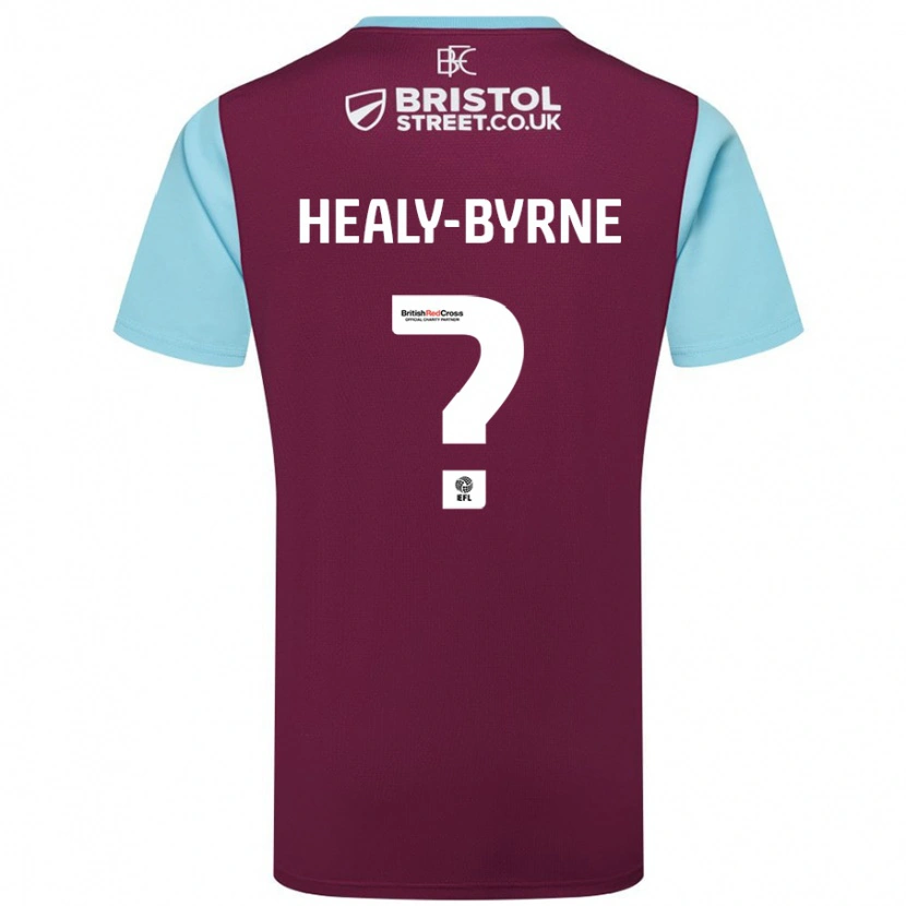 Danxen Hombre Camiseta Alex Healy-Byrne #0 Borgoña Azul Cielo 1ª Equipación 2024/25 La Camisa México