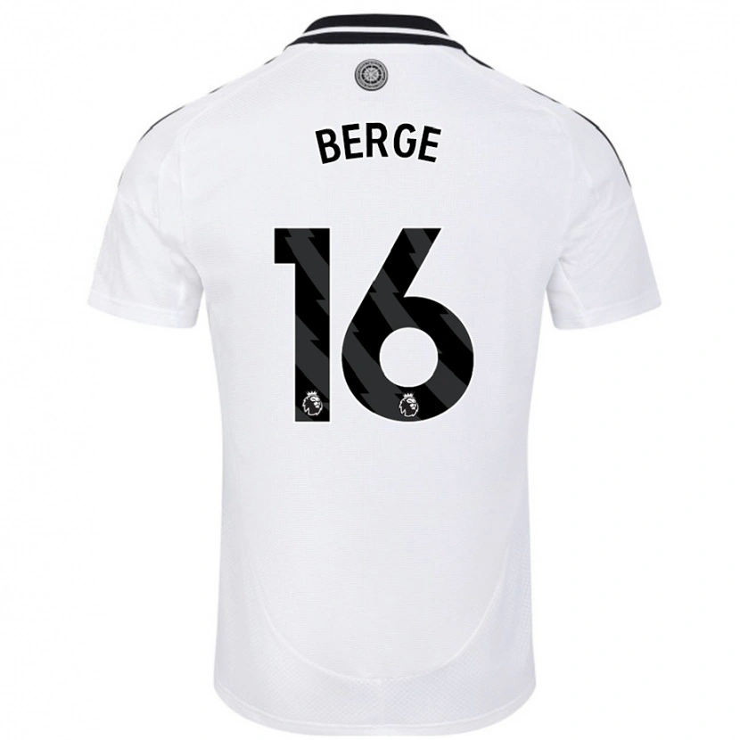 Danxen Hombre Camiseta Sander Berge #16 Blanco 1ª Equipación 2024/25 La Camisa México