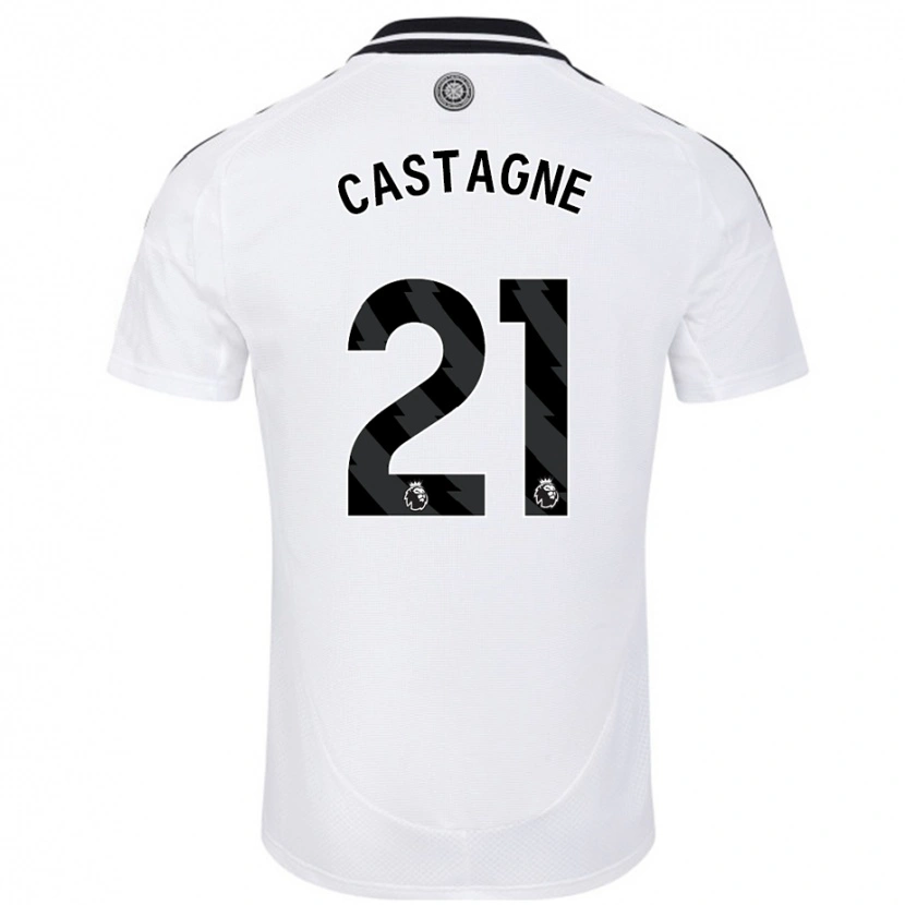 Danxen Hombre Camiseta Timothy Castagne #21 Blanco 1ª Equipación 2024/25 La Camisa México