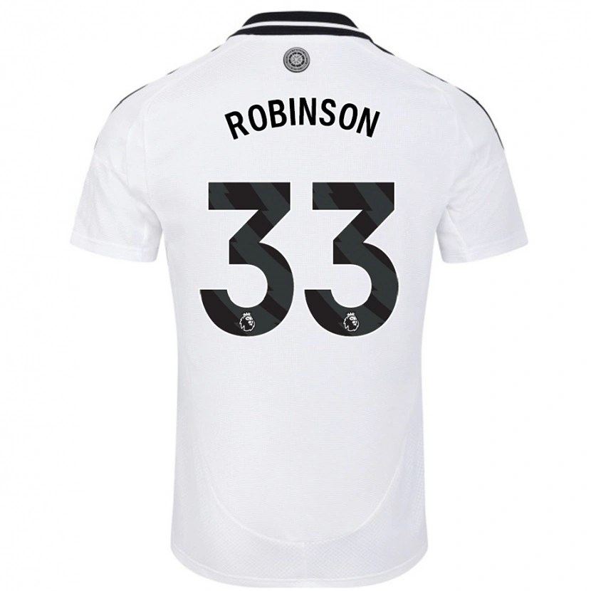 Danxen Hombre Camiseta Antonee Robinson #33 Blanco 1ª Equipación 2024/25 La Camisa México