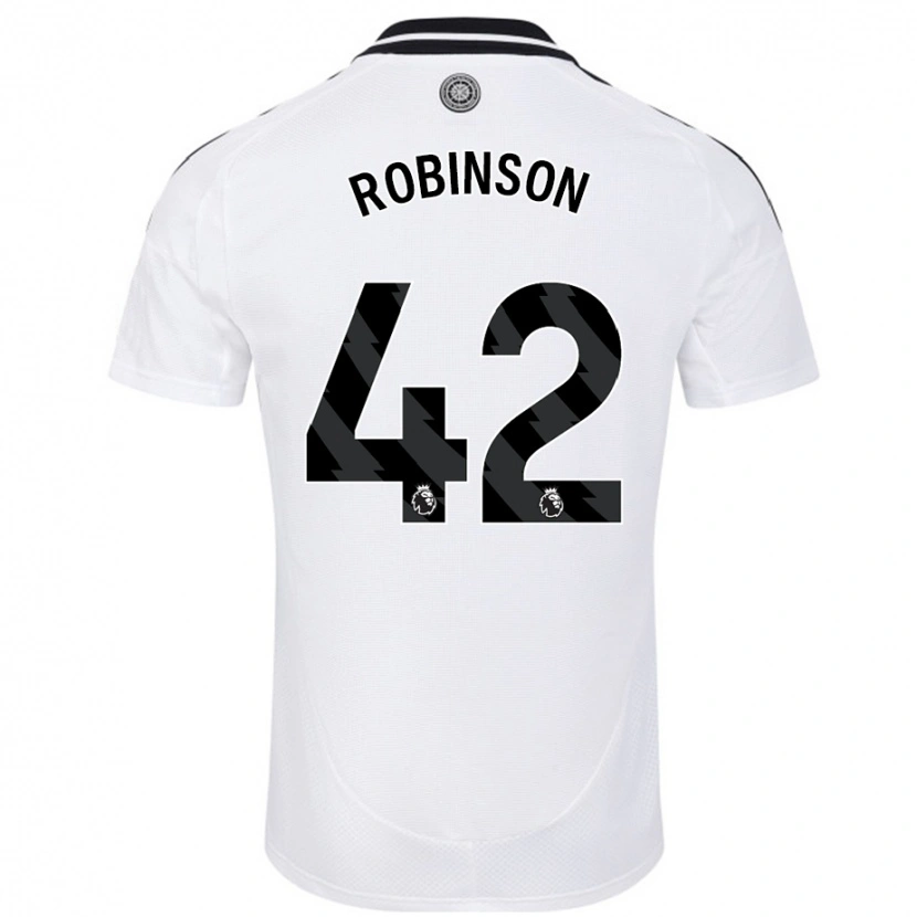 Danxen Hombre Camiseta Charlie Robinson #42 Blanco 1ª Equipación 2024/25 La Camisa México