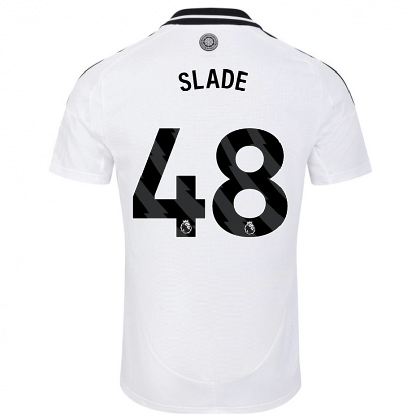 Danxen Hombre Camiseta Bradley Slade #48 Blanco 1ª Equipación 2024/25 La Camisa México