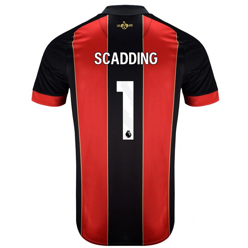 Danxen Hombre Camiseta Katie Scadding #1 Rojo Negro 1ª Equipación 2024/25 La Camisa México
