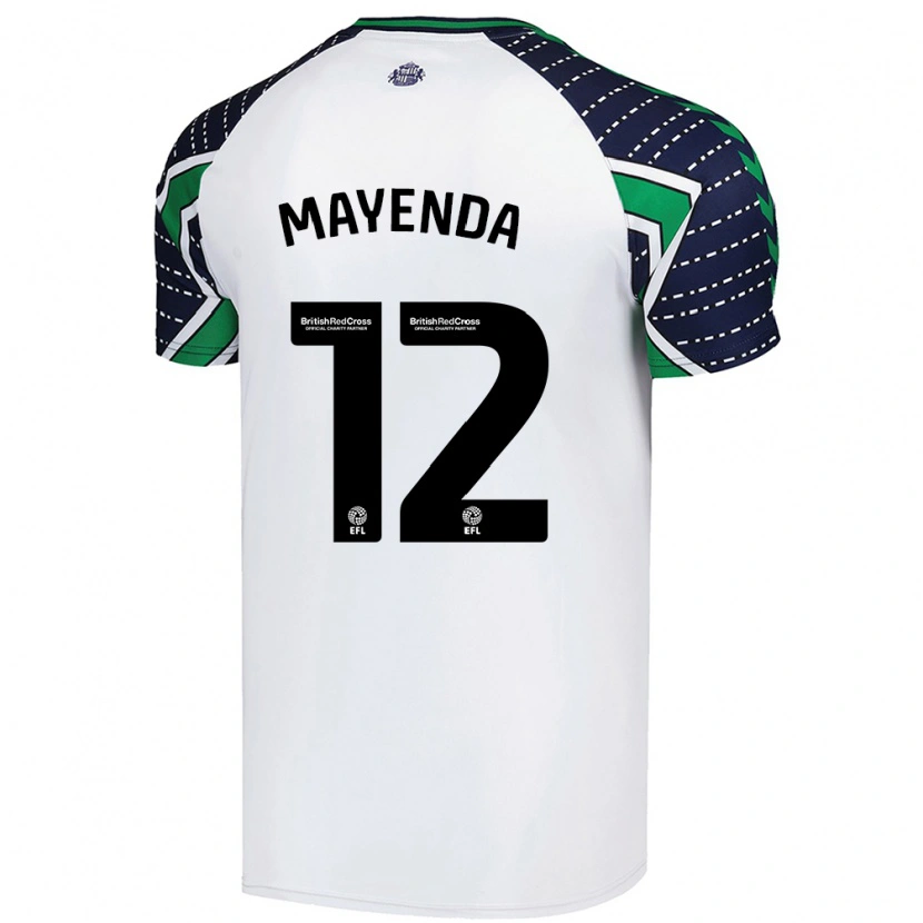 Danxen Hombre Camiseta Eliezer Mayenda #12 Blanco 2ª Equipación 2024/25 La Camisa México