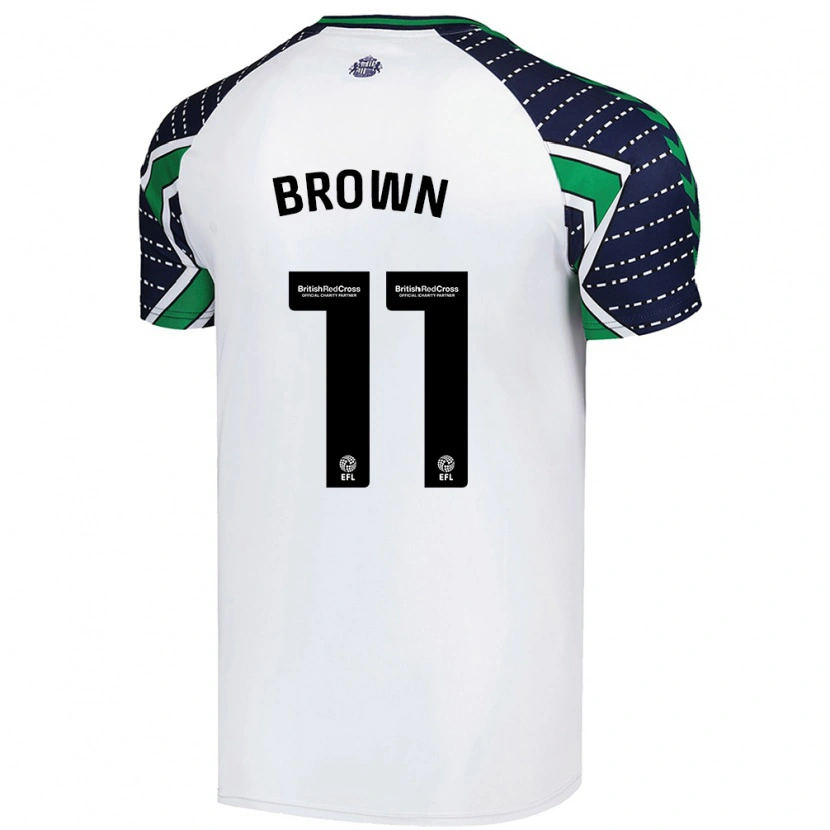 Danxen Hombre Camiseta Jessica Brown #11 Blanco 2ª Equipación 2024/25 La Camisa México