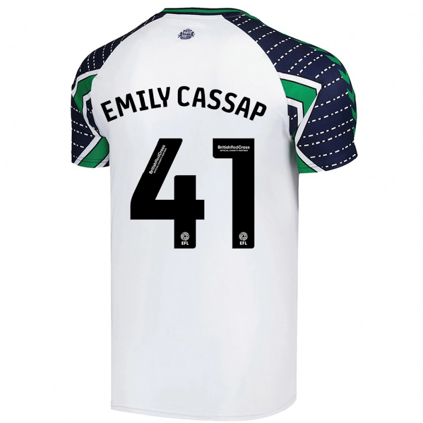 Danxen Hombre Camiseta Emily Cassap #41 Blanco 2ª Equipación 2024/25 La Camisa México