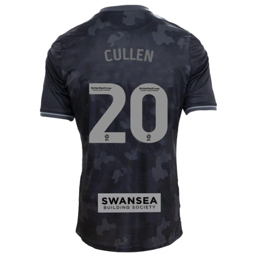 Danxen Hombre Camiseta Liam Cullen #20 Negro 2ª Equipación 2024/25 La Camisa México