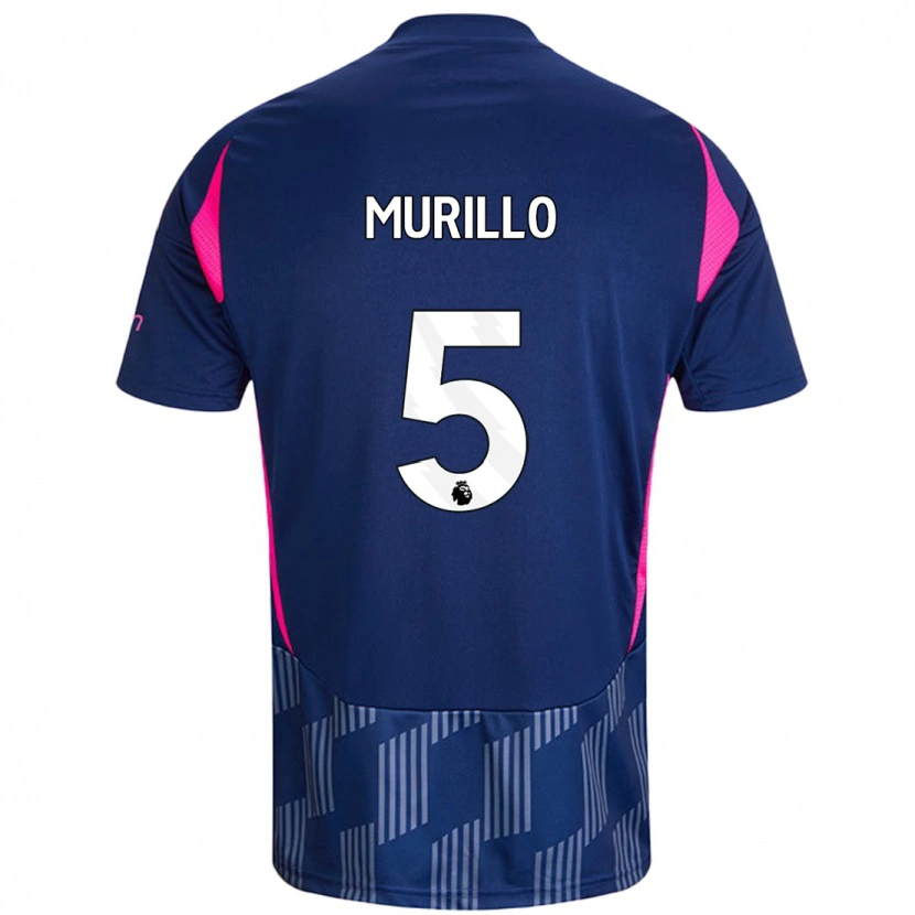 Danxen Hombre Camiseta Murillo #5 Azul Real Rosa 2ª Equipación 2024/25 La Camisa México