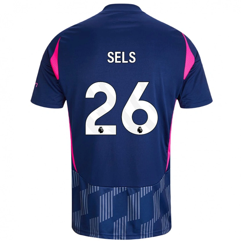 Danxen Hombre Camiseta Matz Sels #26 Azul Real Rosa 2ª Equipación 2024/25 La Camisa México
