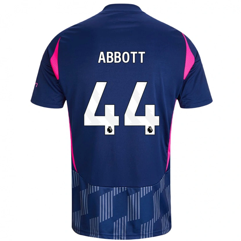 Danxen Hombre Camiseta Zach Abbott #44 Azul Real Rosa 2ª Equipación 2024/25 La Camisa México