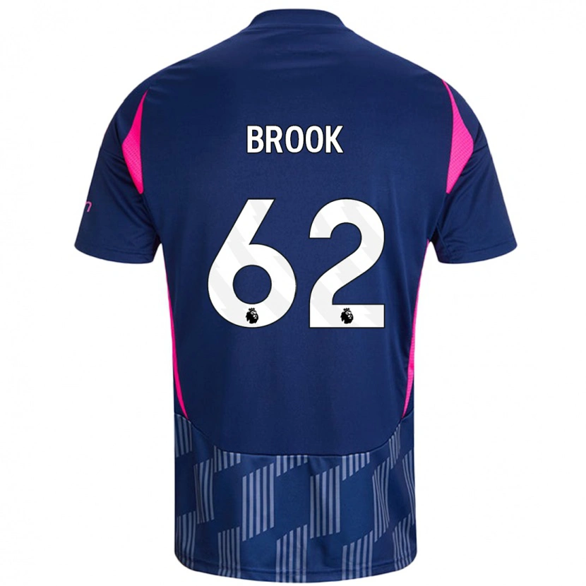 Danxen Hombre Camiseta Will Brook #62 Azul Real Rosa 2ª Equipación 2024/25 La Camisa México