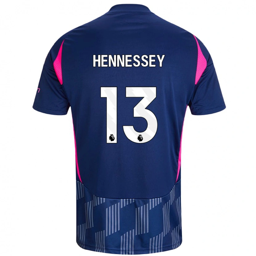Danxen Hombre Camiseta Wayne Hennessey #13 Azul Real Rosa 2ª Equipación 2024/25 La Camisa México