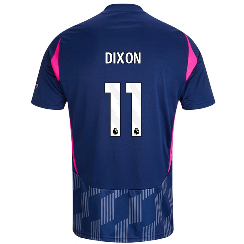 Danxen Hombre Camiseta Chloe Dixon #11 Azul Real Rosa 2ª Equipación 2024/25 La Camisa México