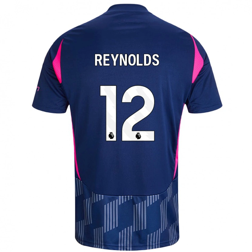 Danxen Hombre Camiseta Niamh Reynolds #12 Azul Real Rosa 2ª Equipación 2024/25 La Camisa México