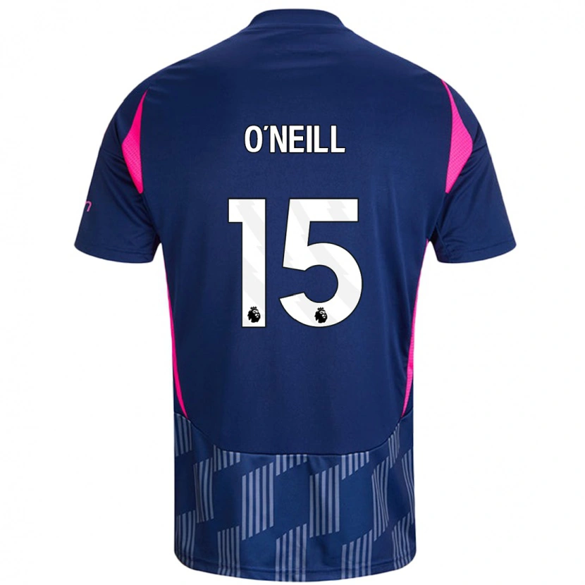 Danxen Hombre Camiseta Laura-Jayne O'neill #15 Azul Real Rosa 2ª Equipación 2024/25 La Camisa México