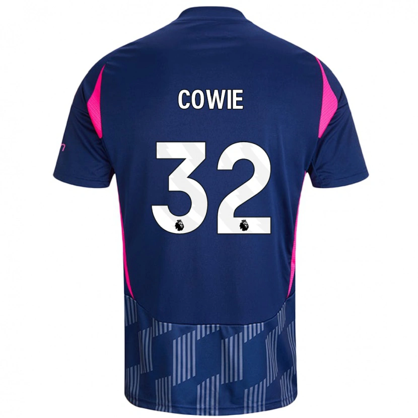 Danxen Hombre Camiseta Abi Cowie #32 Azul Real Rosa 2ª Equipación 2024/25 La Camisa México