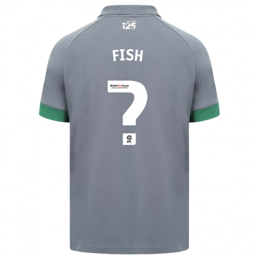 Danxen Hombre Camiseta Will Fish #0 Gris Oscuro 2ª Equipación 2024/25 La Camisa México