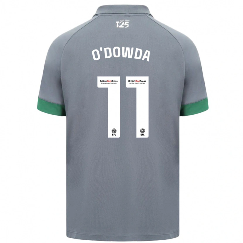 Danxen Hombre Camiseta Callum O'dowda #11 Gris Oscuro 2ª Equipación 2024/25 La Camisa México