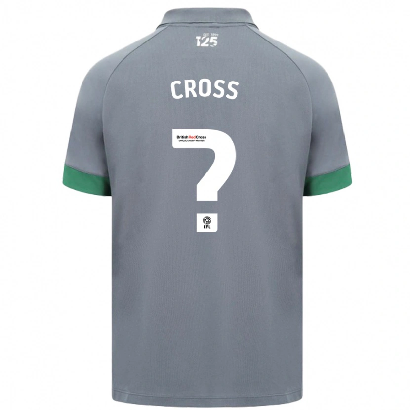 Danxen Hombre Camiseta Alex Cross #0 Gris Oscuro 2ª Equipación 2024/25 La Camisa México
