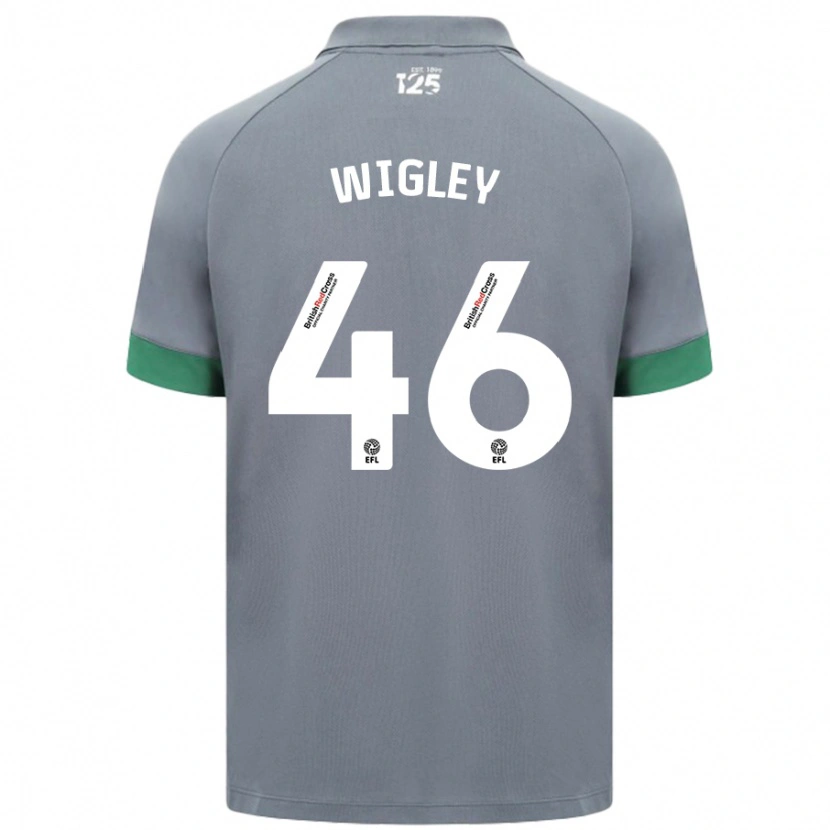 Danxen Hombre Camiseta Morgan Wigley #46 Gris Oscuro 2ª Equipación 2024/25 La Camisa México