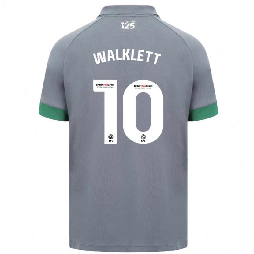 Danxen Hombre Camiseta Kerry Walklett #10 Gris Oscuro 2ª Equipación 2024/25 La Camisa México