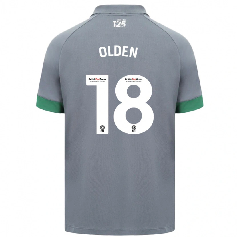 Danxen Hombre Camiseta Mackenzie Olden #18 Gris Oscuro 2ª Equipación 2024/25 La Camisa México