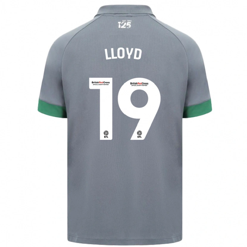 Danxen Hombre Camiseta Madison Lloyd #19 Gris Oscuro 2ª Equipación 2024/25 La Camisa México