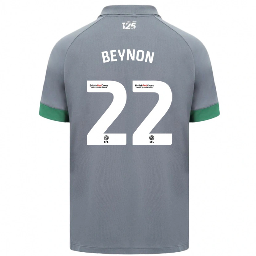 Danxen Hombre Camiseta Emma Beynon #22 Gris Oscuro 2ª Equipación 2024/25 La Camisa México