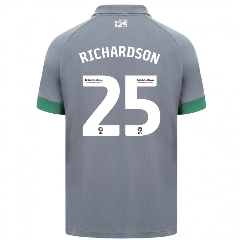 Danxen Hombre Camiseta Tija Richardson #25 Gris Oscuro 2ª Equipación 2024/25 La Camisa México
