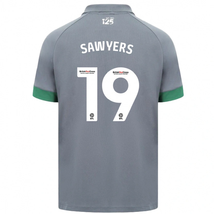 Danxen Hombre Camiseta Romaine Sawyers #19 Gris Oscuro 2ª Equipación 2024/25 La Camisa México