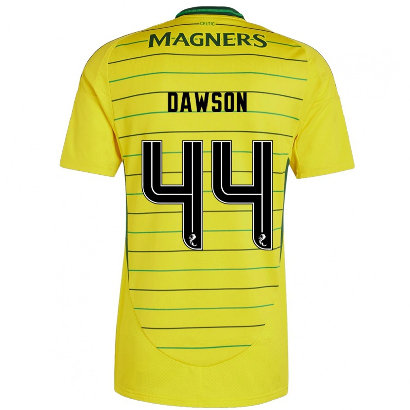 Danxen Hombre Camiseta Joey Dawson #44 Amarillo 2ª Equipación 2024/25 La Camisa México