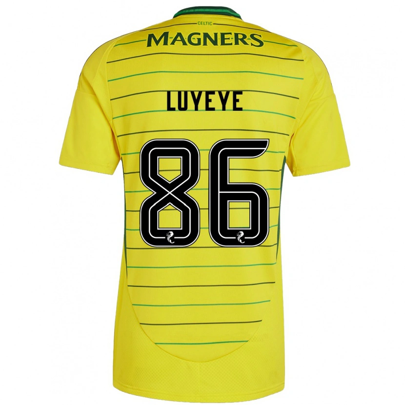 Danxen Hombre Camiseta Benny-Jackson Luyeye #86 Amarillo 2ª Equipación 2024/25 La Camisa México