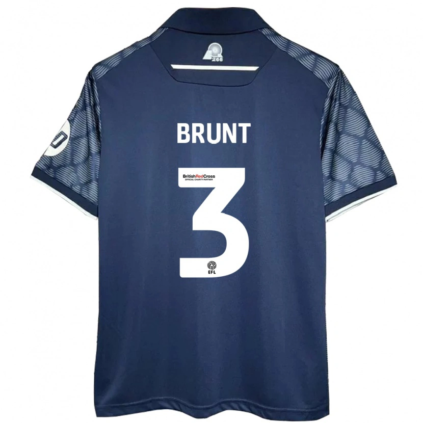 Danxen Hombre Camiseta Lewis Brunt #3 Negro 2ª Equipación 2024/25 La Camisa México